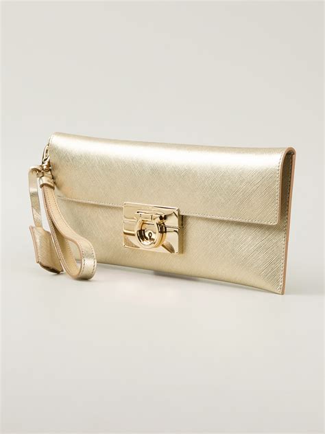 Women's Metallic Clutches & Pouches 